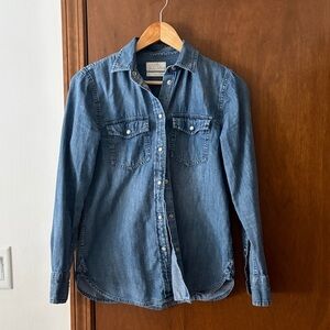 J. Crew Classic Blue Denim Shirt